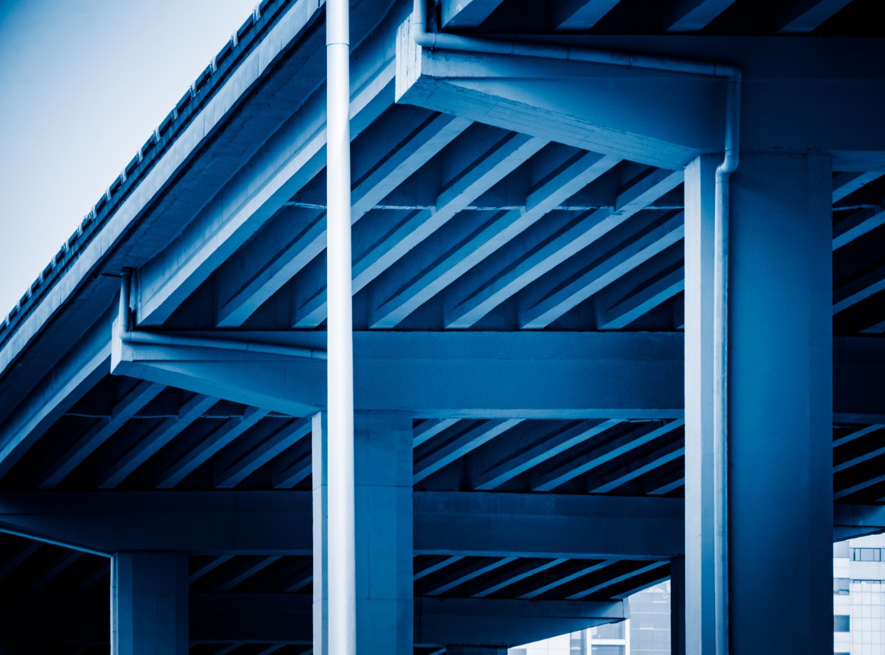 highway bridges or railway tracks,suzhou city,china.